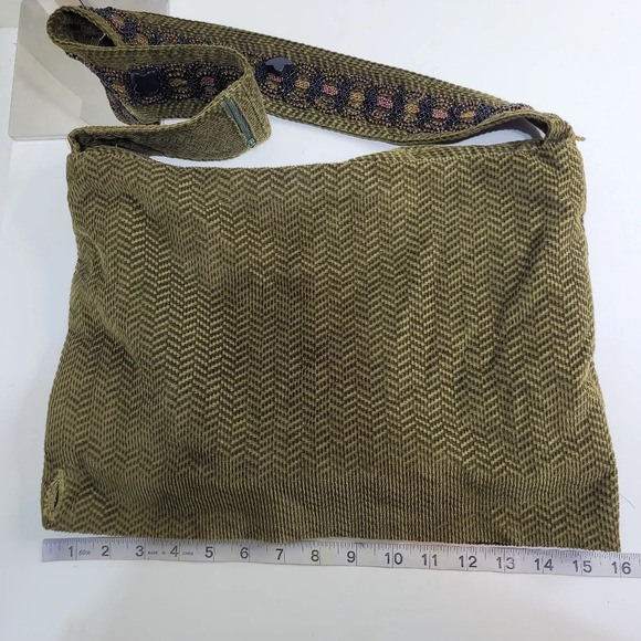 Unique Unbranded Green Multi-purpose Beaded Boho Shoulder Bag - Picture 12 of 13